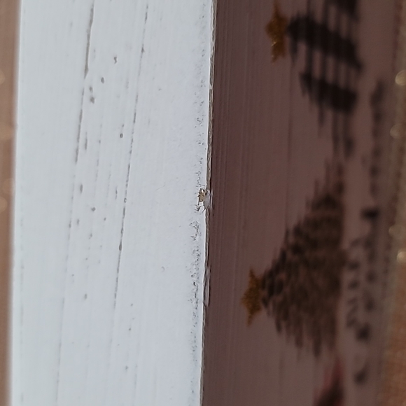 Merry Christmas Wooden Sign Leopard Buffalo Check, NWOT - Picture 6 of 6